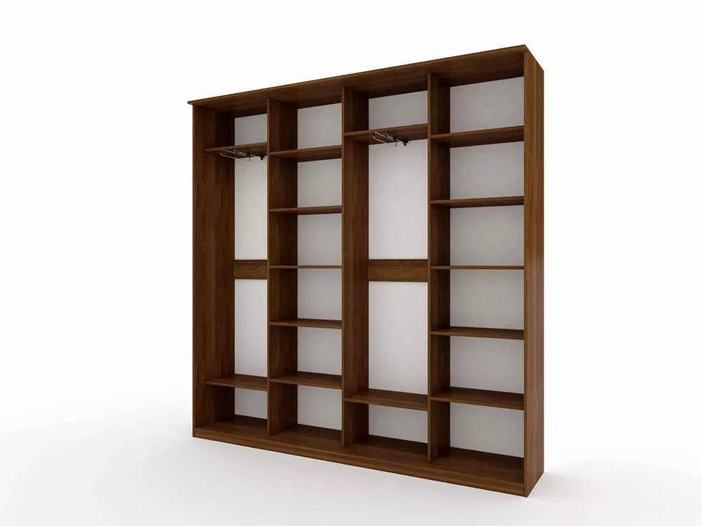 Шкаф купе Модерн 2362х450 4-х дверный 4-х секционный фотопечать №4 венге