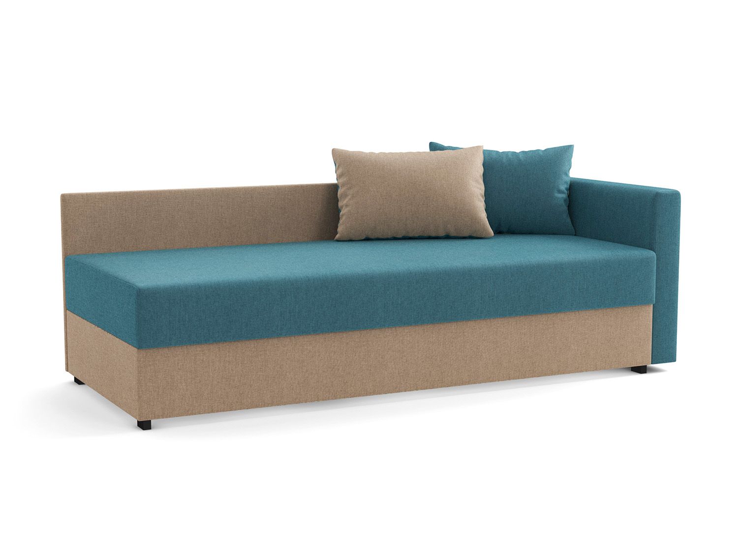 Диван-кровать Мальта М жаккард тесла деним/крем