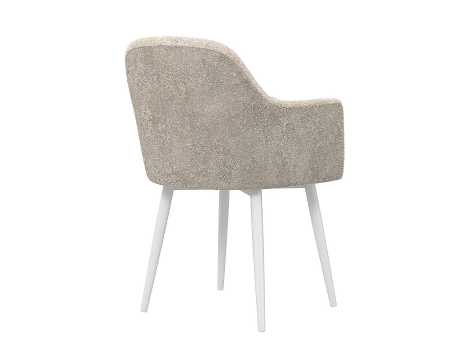 Бьюли стул велюр панда крем / какао / белый