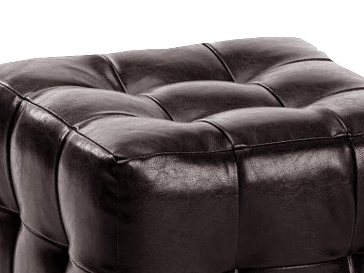 Пуф Лотос Коричневый экокожа