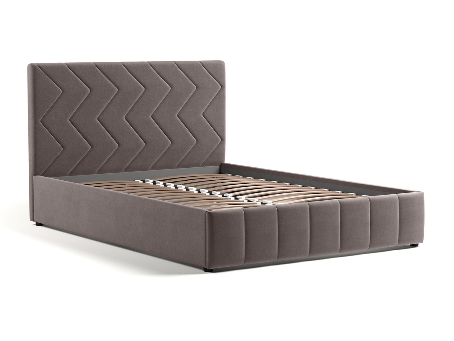 Милана кровать 140 Tenerife espresso (серо-коричневый)