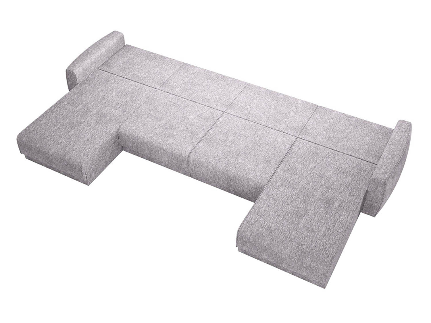 Женева 2S2O2P диван-кровать угловой еврокнижка / Сильвер