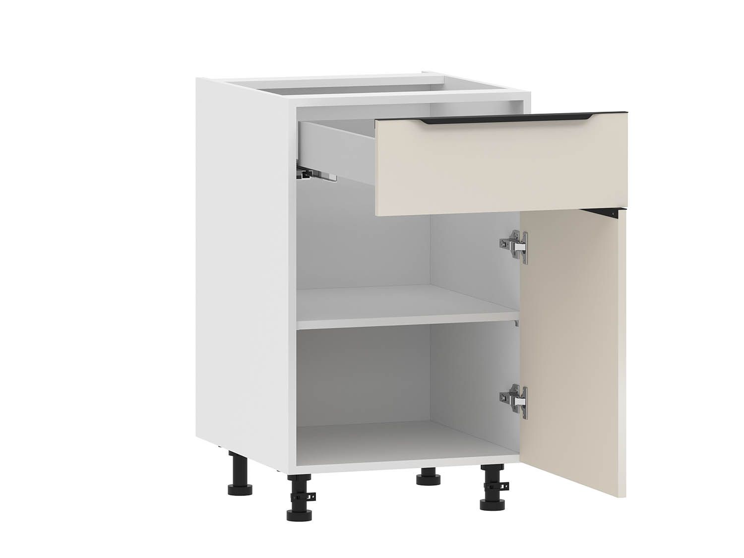 Арли 100.58.500 тумба кухонная Белый / Кашемир