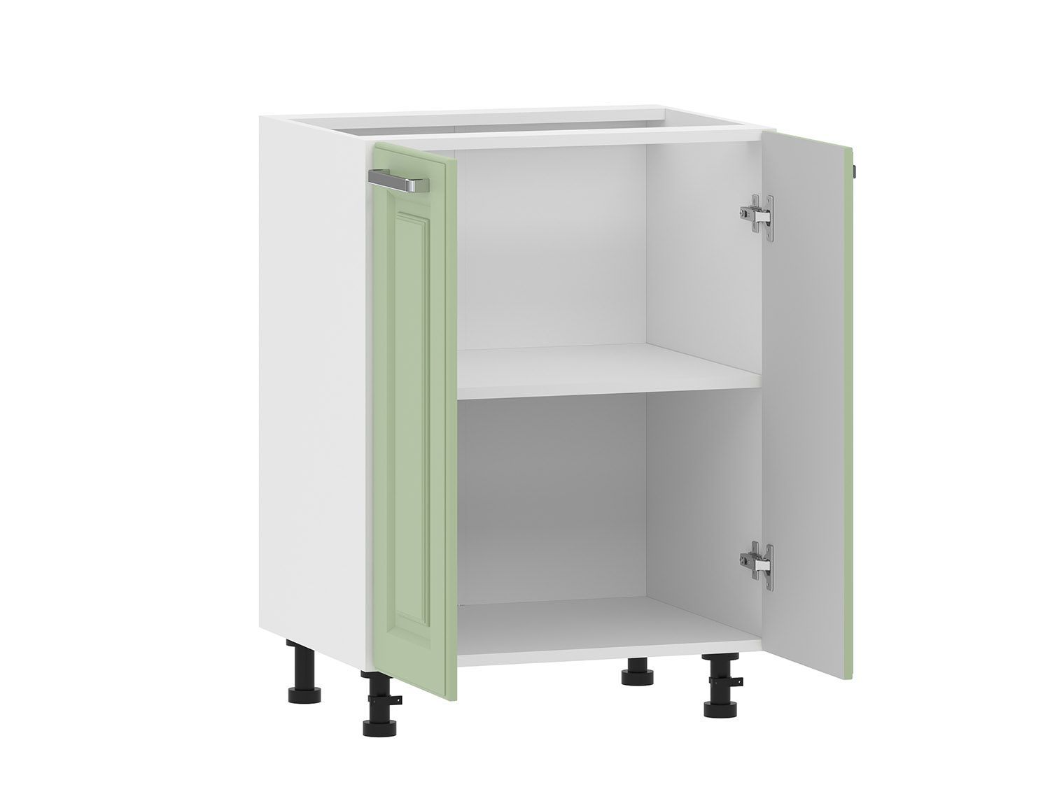 Вокс 100.02 600 тумба кухонная / Белый/Фисташка