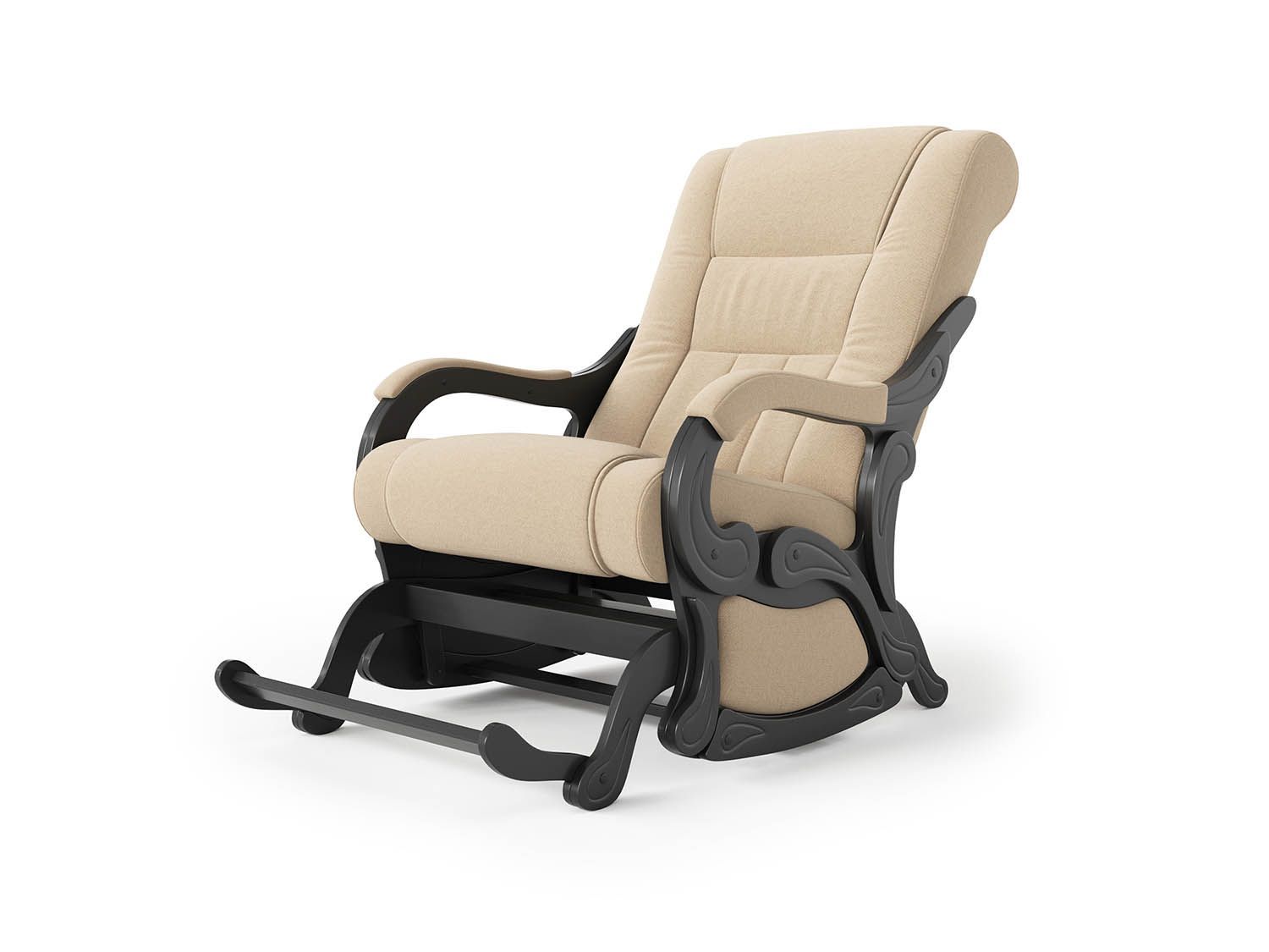 Кресло-маятник Родос Черный / Песок