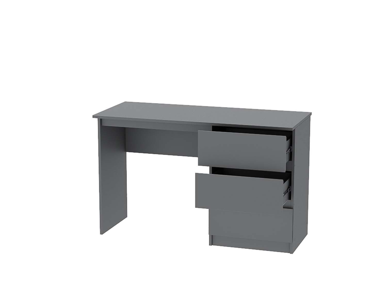 Кэт-1 стол 3 ящика - Графит