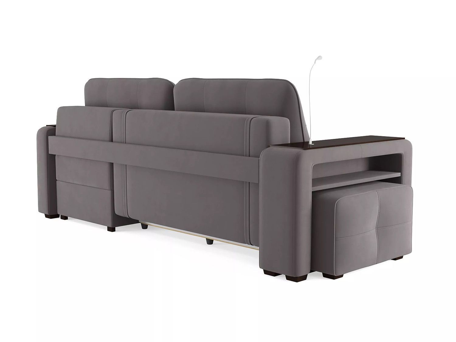 Диван угловой Смарт 4 Б4-2Т-1Пф-Б3 Велюр Велютто 19