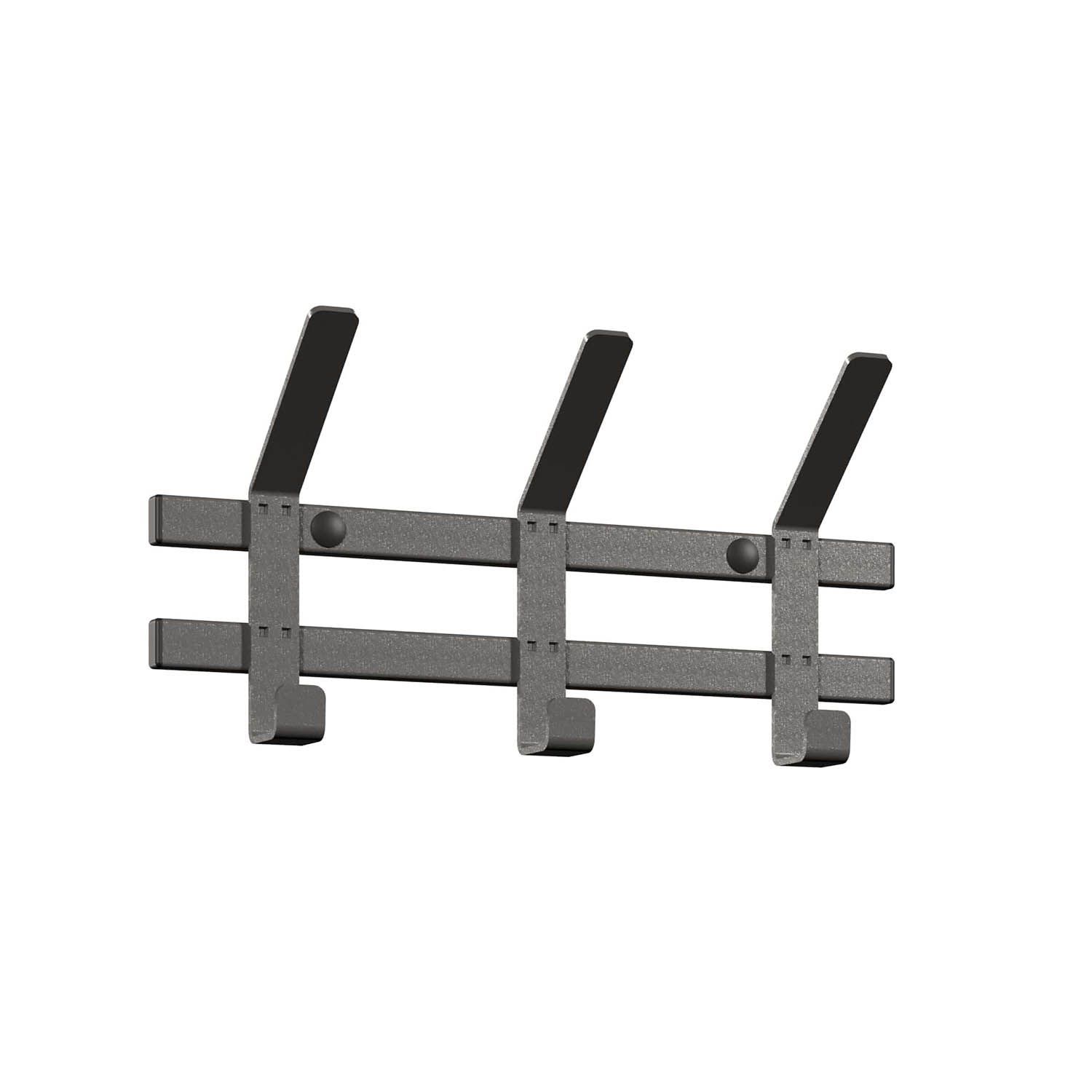Вешалка настенная Торонто 3 Графит
