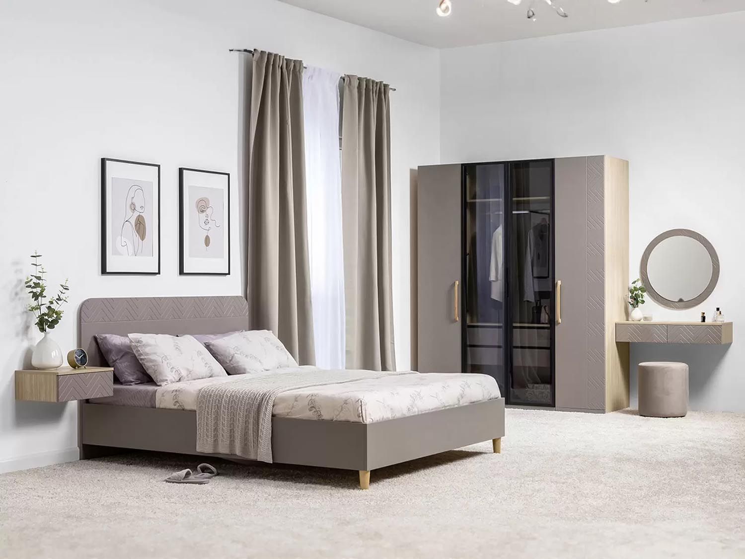 Спальня Амьен Веллюто Капучино