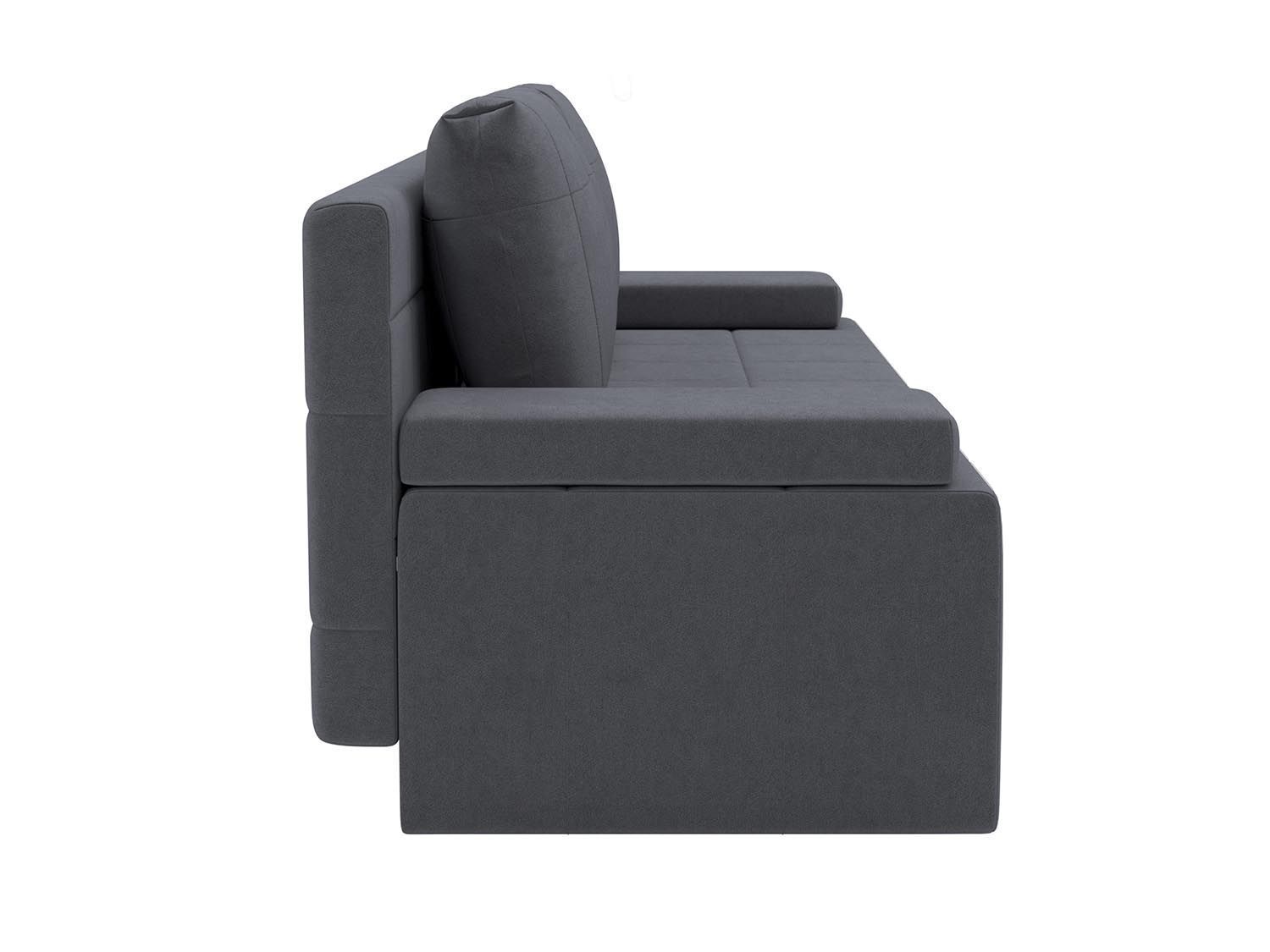 Ричмонд М диван-кровать 3-х мест / велюр Parma 27 темно-серый