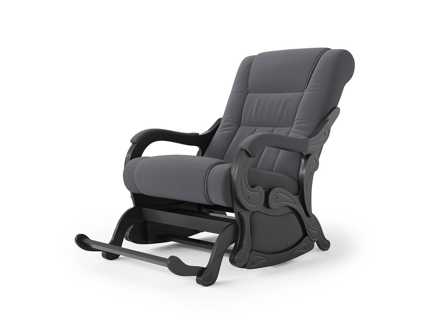 Кресло-маятник Родос Черный / Графит