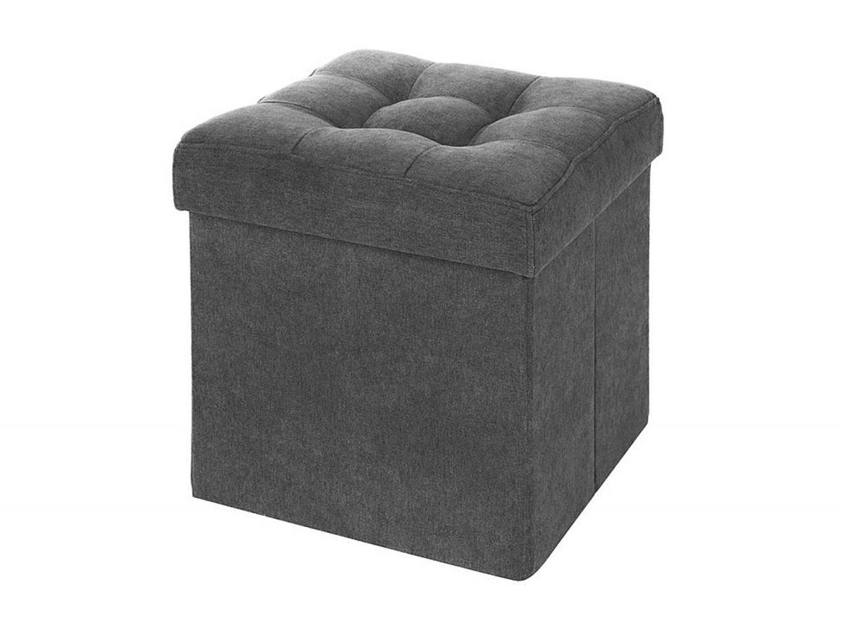 Пуф складной велюр Графит