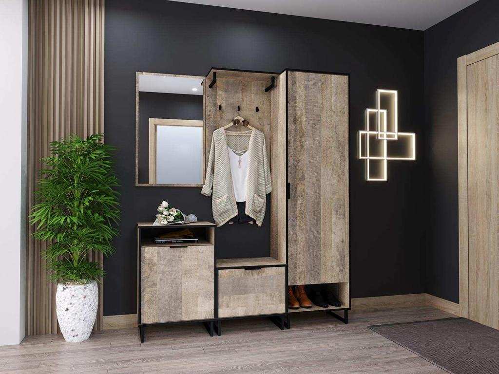 Прихожая Фолк-1 Дуб Гранж песочный