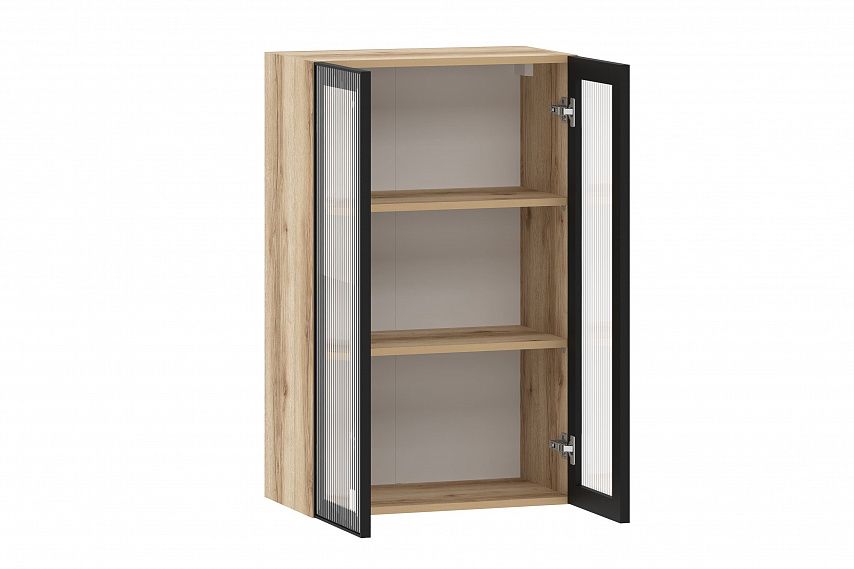 Moru шкаф навесной 100.83.600 / Дуб делано/Черный