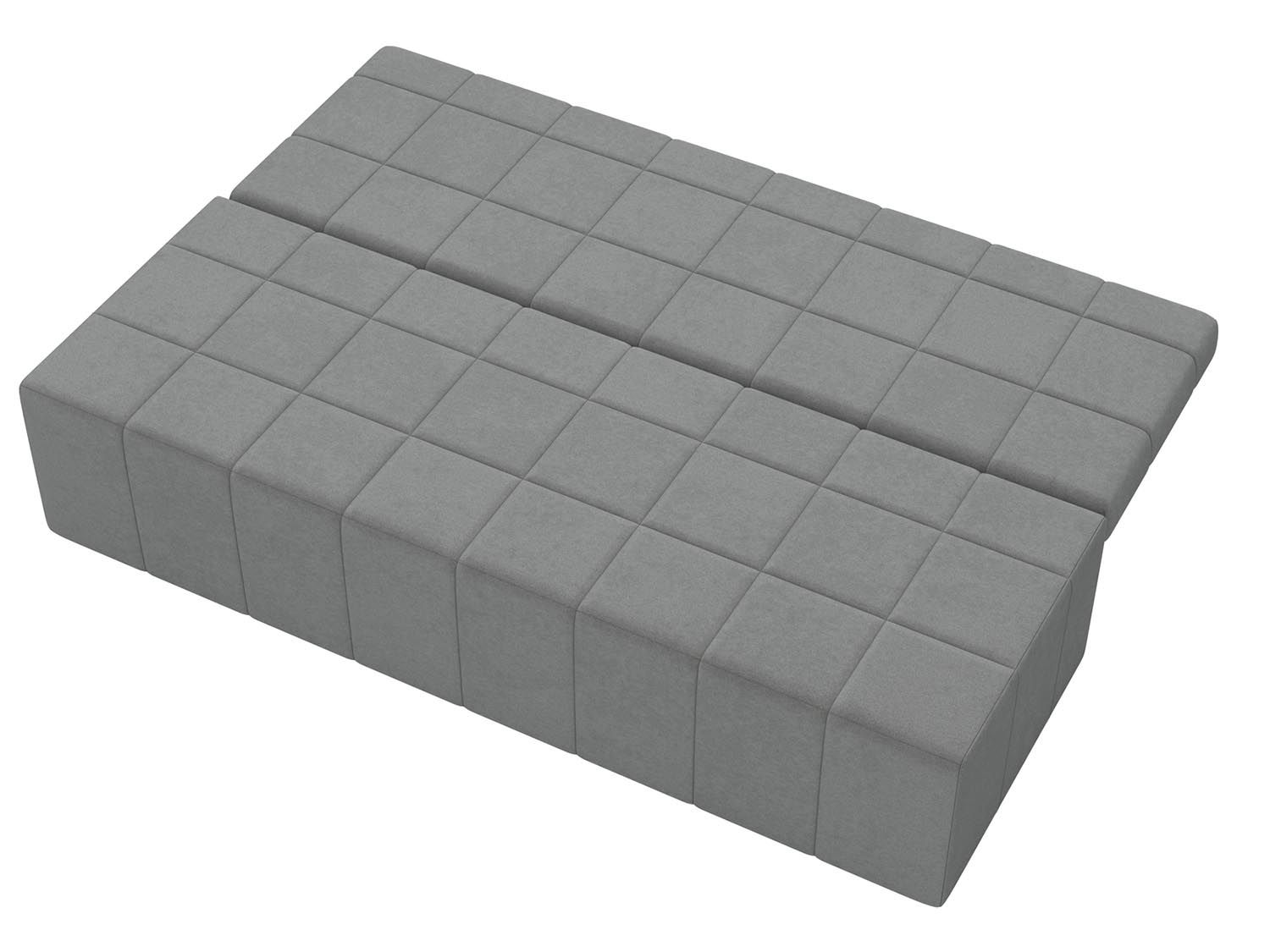 Ричмонд М диван-кровать 3-х мест / велюр Parma 25 серый