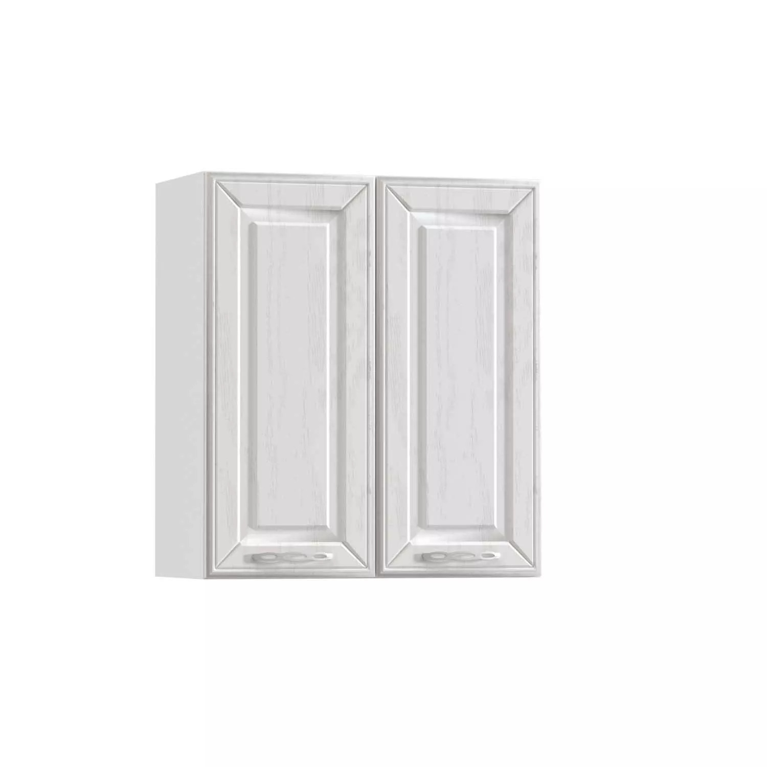 Маргарита шкаф навесной 600 2 двери Белый/Белое Дерево