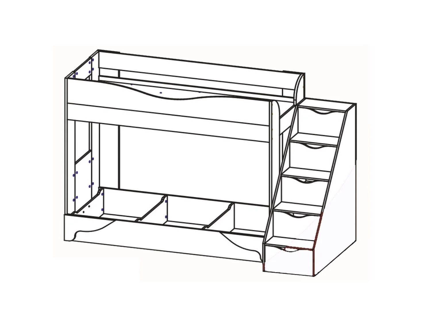 Латте 77-01 кровать-диван Дуб сонома / Аляска / Велюр Коричневый
