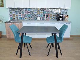 Керамический стол 120 - темно-серый матовый