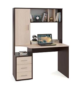 Стол компьютерный КСТ-16 Дуб Венге/Беленый дуб