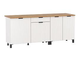 Венера стол 2000 МДФ / Белый фрезерованный