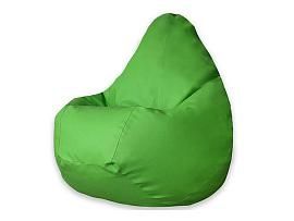 Кресло мешок груша L Зеленая экокожа