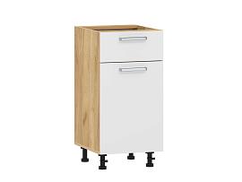 Борги 100.08 400 тумба кухонная / Дуб Крафт золотой/Белый