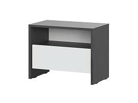 Дольче тумба прикроватная / Графит/Белый