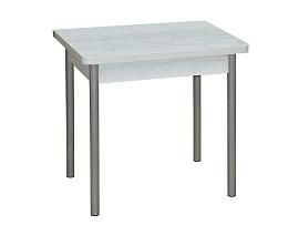 Эко 80х60 стол обеденный раскладной / бетон белый/металлик