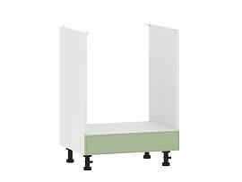 Вокс 100.10 600 тумба кухонная для техники / Белый/Фисташка