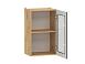 Вокс 100.30 450 шкаф навесной витрина / Дуб крафт золотой/Графит