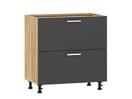 Борги 100.05 800 тумба кухонная / Дуб Крафт золотой/Антрацит