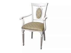Кресло С-11 белый/андрис бежевый