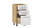Вокс 100.06 400 тумба кухонная / Дуб крафт золотой/Меренга