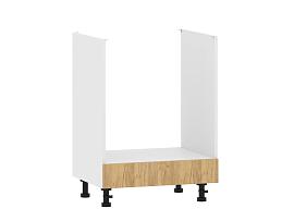 Борги 100.10 600 тумба кухонная для техники / Белый/Дуб Крафт золотой