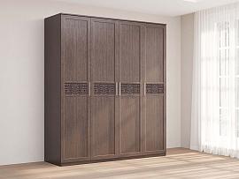 Кэт 4 шкаф 4-ств. - Венге/Кайман тёмный