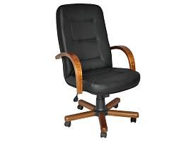 Кресло Верона 1Д светлый орех/к/з черный