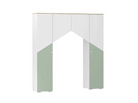 НМ 041.45 шкаф комбинированный Банни белый/дуб сонома/макарун