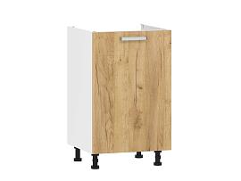 Борги 100.03 500 тумба под мойку / Белый/Дуб Крафт золотой
