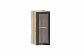 Moru шкаф навесной 100.80.300 / Дуб делано/Черный