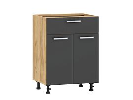 Борги 100.09 600 тумба кухонная / Дуб Крафт золотой/Антрацит