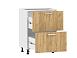 Борги 100.05 600 тумба кухонная / Белый/Дуб Крафт золотой
