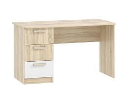 Стол письменный НМ 011.47-01 «Фанк» клен танзанский/белый