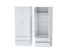 Кэт-1  шкаф 2-х ств. - Белый