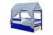 Детская кровать-домик Бельмарко Svogen синий с ящиками