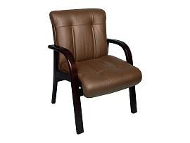 Кресло Алекс CF орех темный/ к/з коричневый