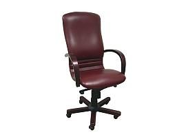 Кресло Лагуна 1Д палисандр/к/з бордовый