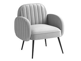 Флеминг Ф кресло - велюр Fresh сильвер