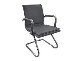 Кресло Барбара 2ХC хром к/з серый