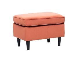 Пуф для кресла Leset Микс V39 оранжевый / ножки венге