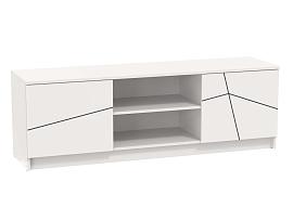 67.24 Брандо тумба под ТВ 1600 МДФ геометрия - Белый